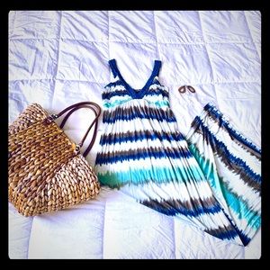 Maxi Dress with Braided Trim